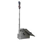 Environmental Protection And Energy Saving Solar Power Skid Trailer With Wind Turbine For Island Power Supply for sale