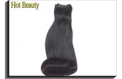 China Fashion Egg Curl Remy Virgin Weft Hair Extensions For Silky No Chemical supplier