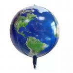 Wedding Birthday Round Aluminum Foil Balloons Helium Inflatable 4D Earth Series 22inch