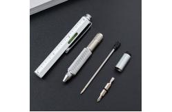 China Multifunctional Metal Creative Ballpoint Pen Ruler Screwdriver Touch Screen Gradienter supplier