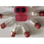 ISO9001 Clear Pill Bottles 2ml Single Capsule With Metal Cap