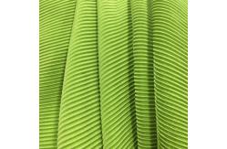China Supple Stretch Plisse 100% Polyester Pleated Fabric Stripe Fluid 200g supplier