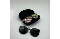 China Suede Surface Multicolor zipper glasses case Hard Cover supplier