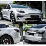 Durable UV Resistant Matte Car Vinyl Wrap Bubble Free Silver Color for sale