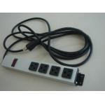 Waterproof Rack Mount PDU Power Strip 4 Way , Multi Port Extension Cord Heavy Duty for sale