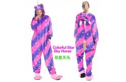 China Adult Bodysuit with 20 Animal Cartoon Patterns Microfiber Flannel Fleece Sleepwear Rompers supplier