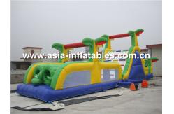 China Outdoor Green Inflatable Obstacle Challenges Course In Commercial Grade supplier