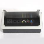 Multifunction Desk Outlet Box Embedded In Office Automation System Hidden Cable Design Flip Up Desktop for sale
