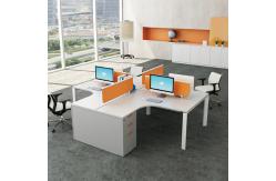 China Modern 4 Seater Open Space Coworking Modular Office Table Work Station supplier