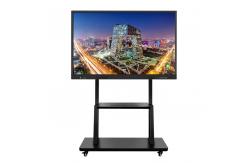 China 55 65 75 Inch Adjustable Interactive Whiteboard Stand Metal Floor Mobile Stand supplier