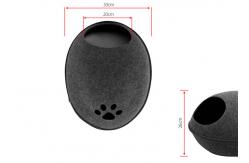 China Zipper EN 71 Natural 33cm Length Felt Cat Cave Bed supplier