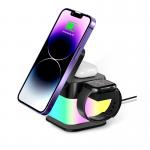 4-in-1 Rotational Wireless Charging Station with RGB Light for sale