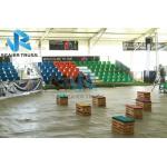 Bleachers seating demountable grandstand with guardrail for 3sides for renting company for sale
