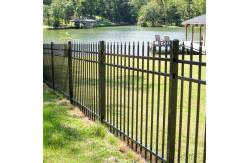 China Powder Coated 1.2m Metal Picket Fence Spear Top Design supplier