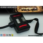 28000 Lux 3W IP68 Waterproof Mining Cap Lights with Warning Light Battery Box