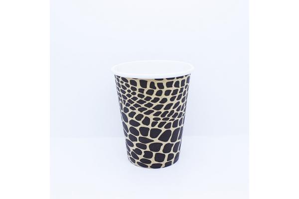 Single Wall 8 Oz Coffee Cups With Lids , Recycled Paper Takeaway Drink Cups