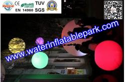 China RGB LED Inflatable Decoration Glow Balloon , LED Inflatable Balloon supplier
