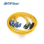 FTTH FTTA FTTX Single Mode Fiber Patch Cord 6 Core 12 Core 24 Core for sale