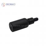 Round Black Essential Oil Frosted Dropper Bottles 5ml - 100ml for sale