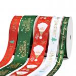 FAMOUS Christmas Ribbon Gifts Tapes Webbing Wholesale Satin With Logo Party Home Decora Ornaments for sale