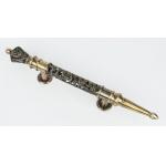 Kitchen Vintage Door Hardware Pull Handles Pull External Cupboard Floral Openwork Pattern 24K for sale