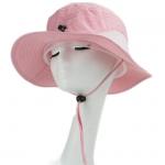 Unisex Custom Craft Silk Print Logo Fisherman Bucket Hat Leather Strap Buckle for sale