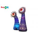 190T 4m Inflatable Lighting Decoration LED Eyes Flower for sale