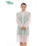 50gsm Polypropylene Nonwoven Lab Coat With Elastic Cuffs