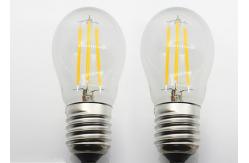 China Bright Globe LED Filament Bulb , Warm White Filament LED Bulb Glass 3300K supplier