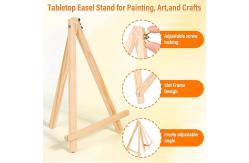China Small Painting Art Set With Easel And Canvas , Stretched Canvases Panels Pack OEM supplier