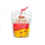Zipper Lock Stand Up Bags Customized Size CMYK Color For Liquid Food for sale