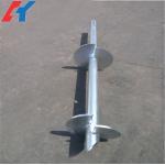 Galvanized Solar Helical Earth Anchors Screw Helix Pile Foundation Customized
