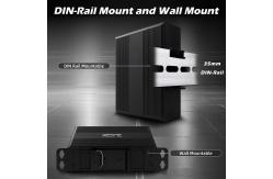 China Gigabit Optical Fiber Converter Din Network Switch DC12-52V Dual Power Input supplier