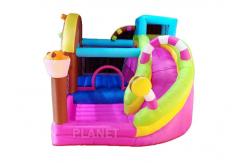 China Custom Logo Yard Plato PVC Inflatable Bounce House supplier