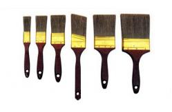 China Wide Bristle Polyester Trim 5 Paint Brush set For Wall Painting supplier