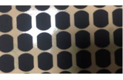 China Matte Black Irregular Shape Mylar Polyester Film 0.3mm Silicone Coated Fabric supplier