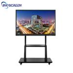 86in Interactive Whiteboard Stand 150KG Flat Panel Mobile Rolling Flat Screen Tv Stand
