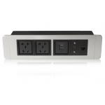 Aluminum Panel Rack Mount Power Strip Power Supply With Power Overload Protection