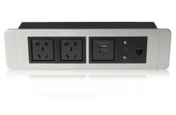 China Aluminum Panel Rack Mount Power Strip Power Supply With Power Overload Protection supplier