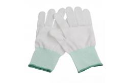 China PU Electronic Work Anti Static Esd Glove With PVC Dot Coated supplier