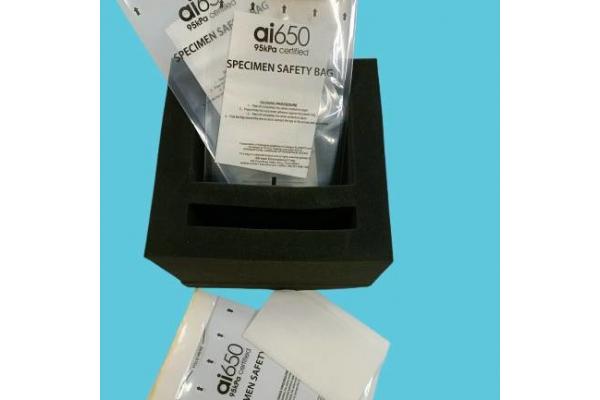 AI 650 95kpa Custom Zip Lock Biodegradable Medical Transport Biohazard Specimen Bag