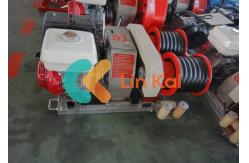 China 50KN Power Cable Pulling Winch With Six Gear Box And 9KW Engine supplier