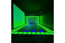 China Wired Interactive RGB Activate Game LED Dance Floor For Kid Games supplier