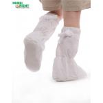 Cleanroom PP CPE Medical Booties Shoe Covers With Non Slip PVC Sole for sale