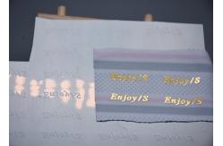 China Foil Printed Shiny Logo Heat Transfer Labels Custom For Clothing supplier