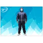 Waterresistance Elastic Cuffs Disposable Coverall Suit PE Coated PP Fabric for sale