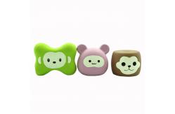 China Monkey Mice Head Shaped Soft Latex Squeaky Dog Ball Chew Toy supplier