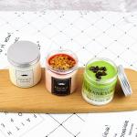 450ml Food Grade Clear Round Pet Plastic Ice Cream Jar With Screw Top Lids for sale