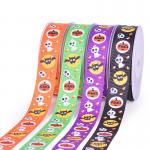 Luxury Custom Printed Grosgrain fabric Ribbon Logo Printed Branded Gift Ribbon For Sale for sale