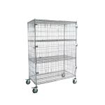 Customized ESD Storage 4 Layers Shelf Trolley Wire Mesh Shelving Cart